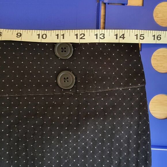 Express Design Studio Polka Dot Band Button Waist Mini Skirt Size 2 - Picture 7 of 12